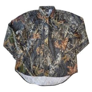 Scent Shield Camo Button Down Shirt Mens Size Large